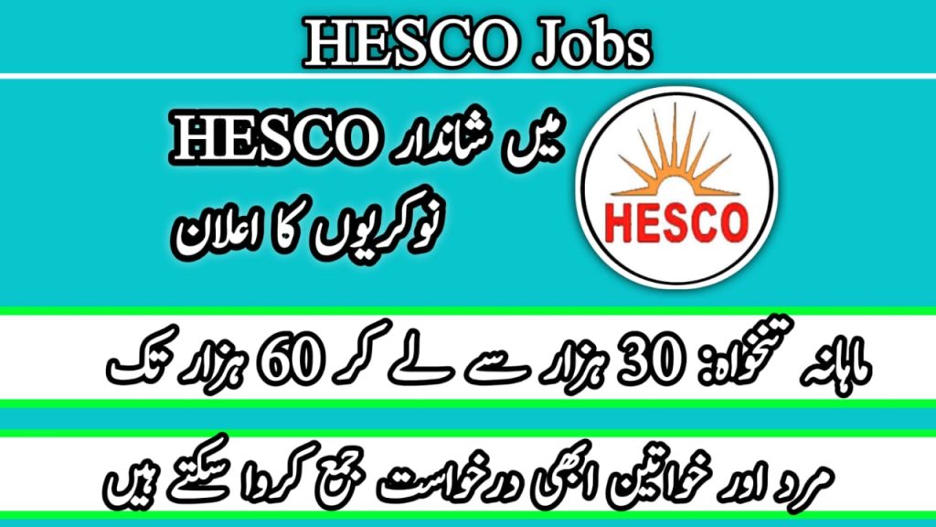 HESCO Jobs 2024 Online Apply 