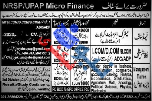NRSP Microfinance Bank Jobs 2024 Advertisement 