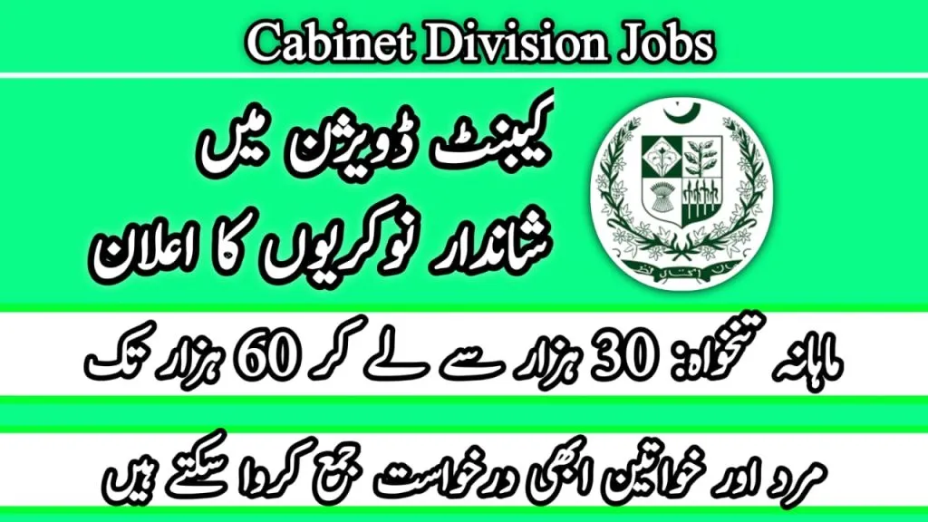 Cabinet Division Jobs 2024 Online Apply