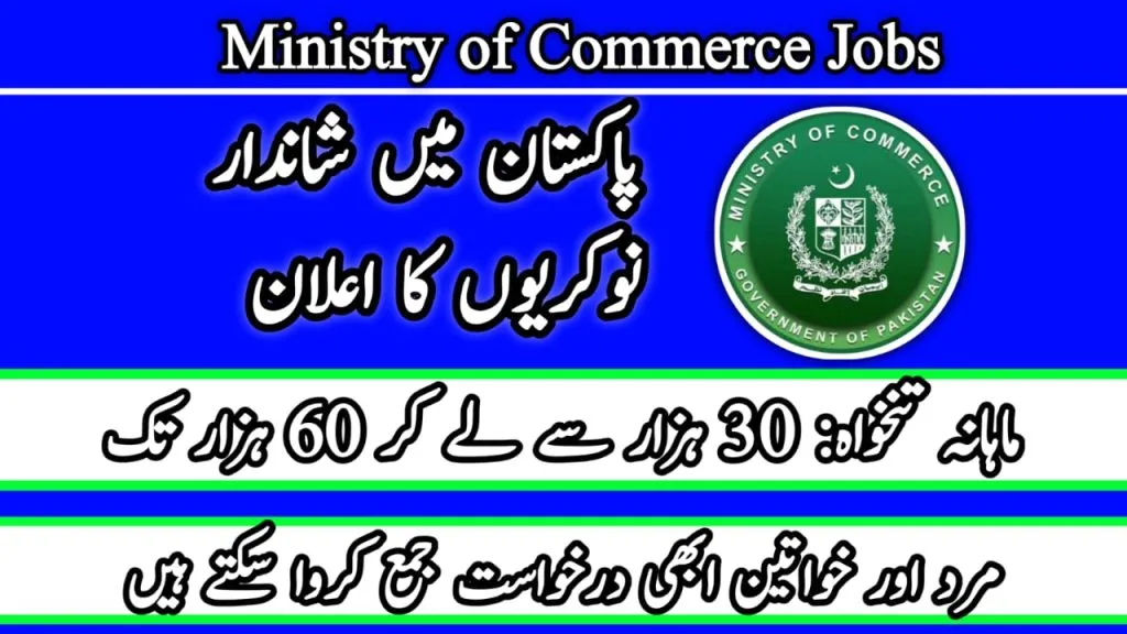 Ministry of Commerce Jobs 2024 Online Apply